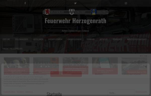 Vorschau von www.feuerwehr-herzogenrath.de, Freiwillige Feuerwehr Herzogenrath
