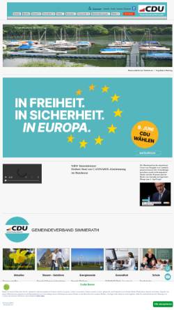 Vorschau der mobilen Webseite www.cdu-simmerath.de, CDU Gemeindeverband Simmerath