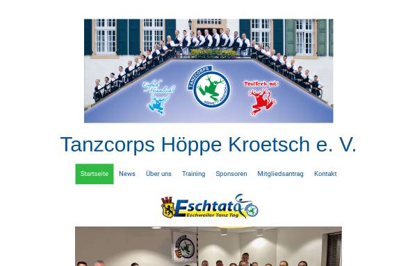 Vorschau von www.tanzcorps-hoeppekroetsch.de, Tanzcorps Höppe Kroetsch Weisweiler