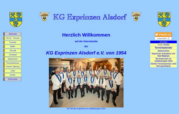 Vorschau von www.exprinzen-alsdorf.de, KG Ex-Prinzen Alsdorf