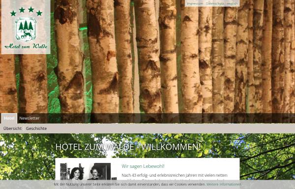 Vorschau von www.hotel-zum-walde.de, Hotel zum Walde