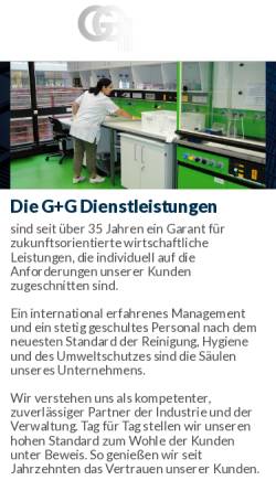 Vorschau der mobilen Webseite www.gg-dienstleistungen.de, G+G Dienstleistungen Lothar Giltz