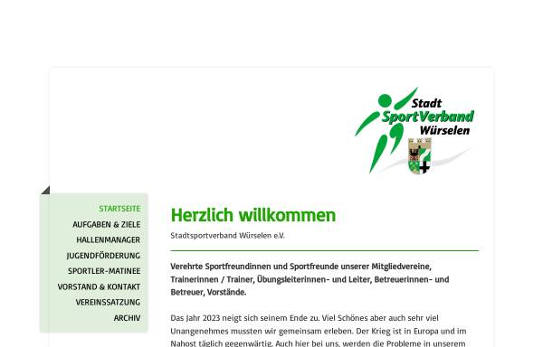 Vorschau von www.ssv-wuerselen.de, Stadtsportverband Würselen e. V.