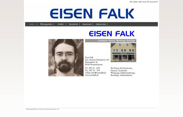 Vorschau von www.eisenfalk.de, Eisen Falk