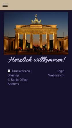 Vorschau der mobilen Webseite www.berlin-office-address.de, Berlin Office Address Elzbieta Buller
