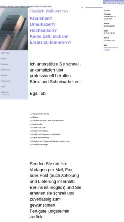 Vorschau der mobilen Webseite www.bueroservice-lange.de, Büroservice C. Lange
