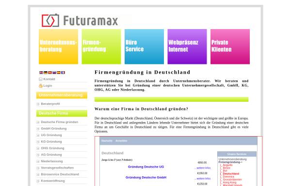 Vorschau von www.futuramax.de, Futuramax Ltd.