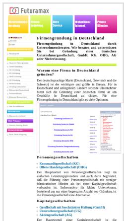 Vorschau der mobilen Webseite www.futuramax.de, Futuramax Ltd.