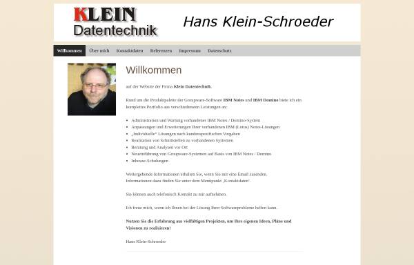 Vorschau von www.klein-datentechnik.de, Klein Datentechnik Hans Klein-Schroeder