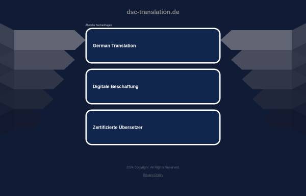 Vorschau von www.dsc-translation.de, Document Service Center