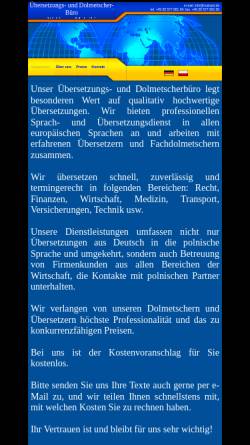 Vorschau der mobilen Webseite www.maluski.de, Übersetzungs- und Dolmetscherbüro Waldemar Maluski
