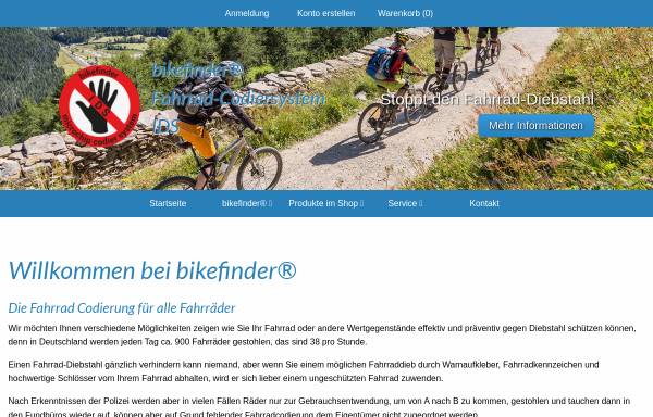 Vorschau von www.bikefinder.de, Bikefinder