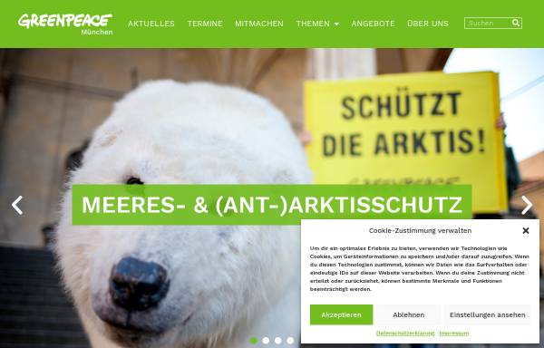 Vorschau von www.greenpeace-muenchen.de, Greenpeace-Gruppe München