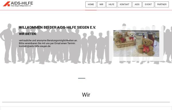 Vorschau von www.aids-hilfe-siegen.de, AIDS-Hilfe Kreis Siegen-Wittgenstein e.V.