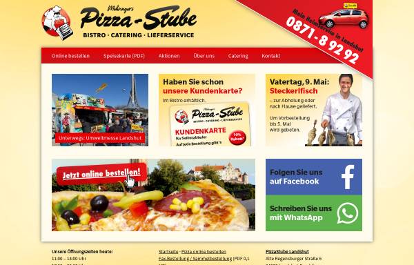 Vorschau von www.pizzastube.de, Pizzastube