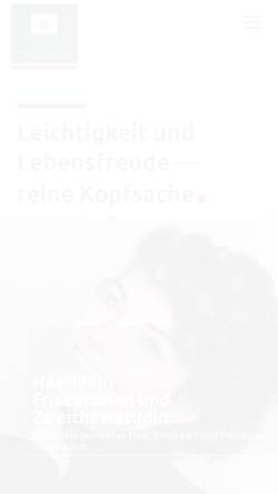Vorschau der mobilen Webseite www.haarlekin-landshut.de, Friseursalon und Zweithaarstudio Haarlekin