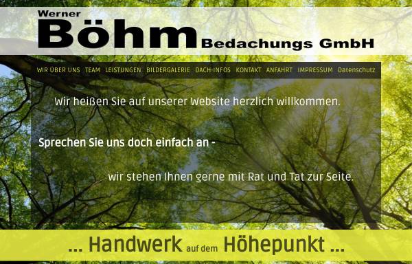 Vorschau von www.dachdecker-boehm.de, Werner Böhm Bedachungs- und AbdichtungsGmbH