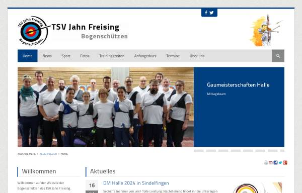 Vorschau von www.alleinsgold.de, Bogenschützen, TSV Jahn Freising