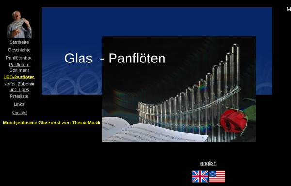 Glas-Panflöten