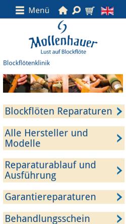Vorschau der mobilen Webseite blockfloeten-klinik.de, Blockflötenklinik.de