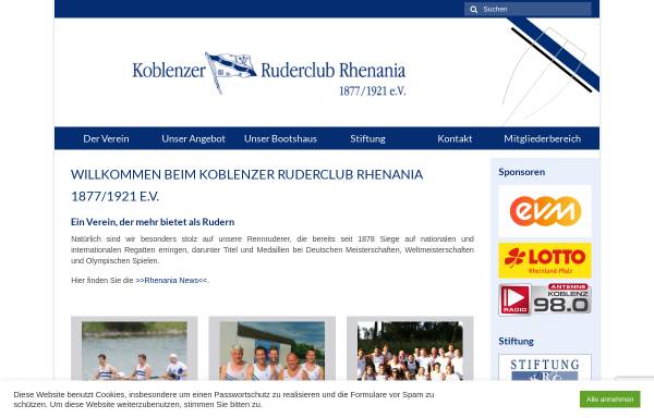 Vorschau von krc-rhenania.de, Koblenzer Ruderclub Rhenania e.V.