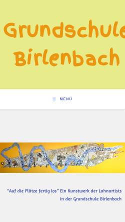 Vorschau der mobilen Webseite www.grundschule-birlenbach.de, Grundschule Birlenbach