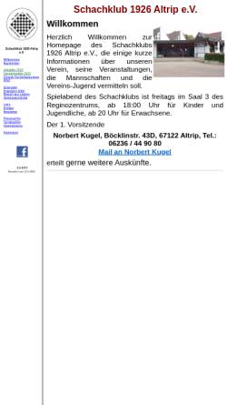 Vorschau der mobilen Webseite www.schachklub-altrip.de, Schachklub 1926 Altrip e.V.