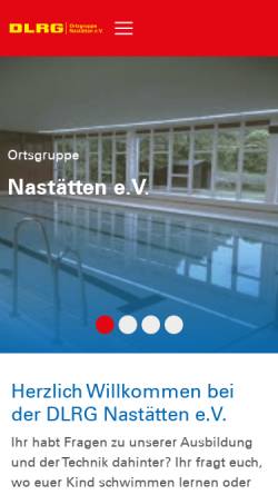 Vorschau der mobilen Webseite nastaetten.dlrg.de, DLRG OG Nastätten