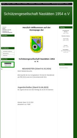 Vorschau der mobilen Webseite www.nastaetter-schuetzen.de, Schützengesellschaft Nastätten 1954 e. V.