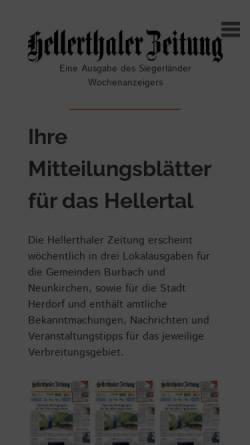 Vorschau der mobilen Webseite www.hellerthaler-zeitung.de, Hellerthaler Zeitung