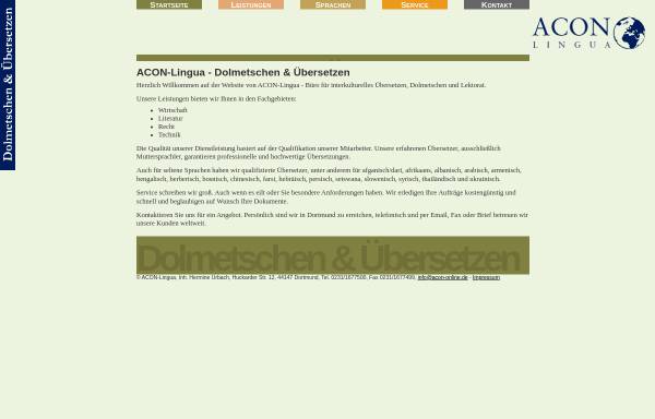 Vorschau von www.acon-online.de, Acon-Lingua - Inh. Hermine Urbach