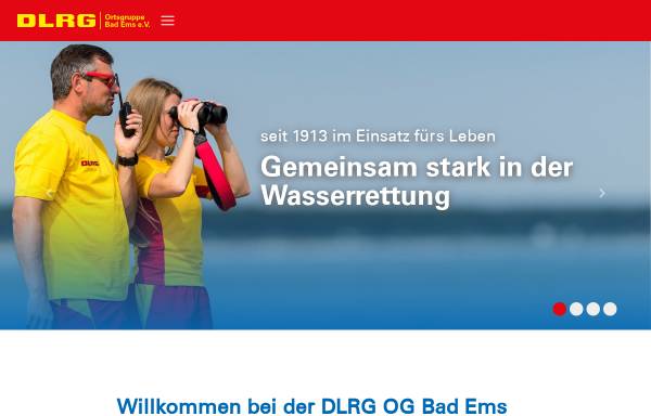 Vorschau von bad-ems.dlrg.de, DLRG Ortsgruppe Bad Ems e.V.