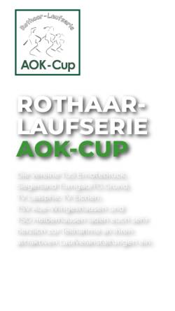 Vorschau der mobilen Webseite rothaar-laufserie.de, Rothaar-Laufserie