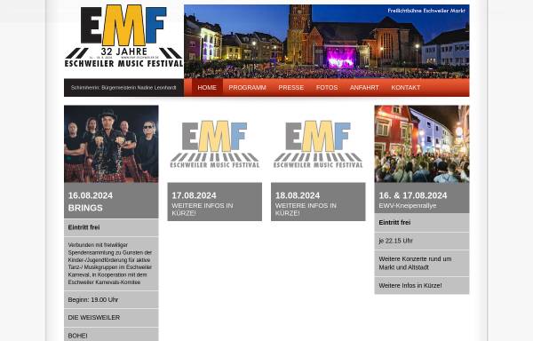 Vorschau von www.emf-eschweiler.de, Eschweiler Music Festival (EMF)