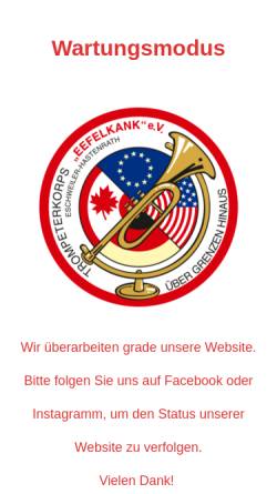 Vorschau der mobilen Webseite www.tk-eefelkank.de, Trompeterkorps Eefelkank e.V.