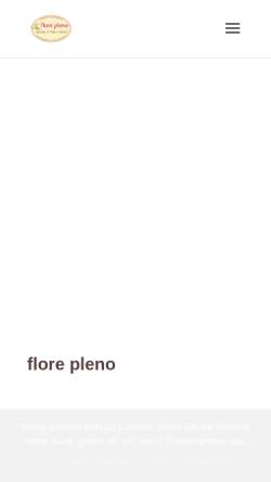 Vorschau der mobilen Webseite www.flore-pleno.de, Flore Pleno