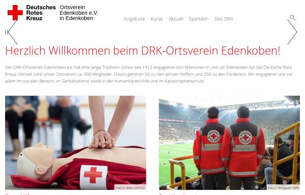 Vorschau von drk-edenkoben.de, Deutsches Rotes Kreuz Ortsverein Edenkoben