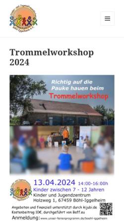 Vorschau der mobilen Webseite www.kijubi.de, Kinder- und Jugendfreundliches Böhl-Iggelheim e.V.