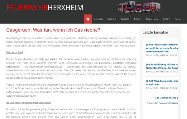 Vorschau von www.feuerwehr-herxheim.de, Freiwillige Feuerwehr