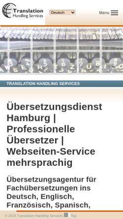 Vorschau der mobilen Webseite www.transhasi.de, Translation Handling Services