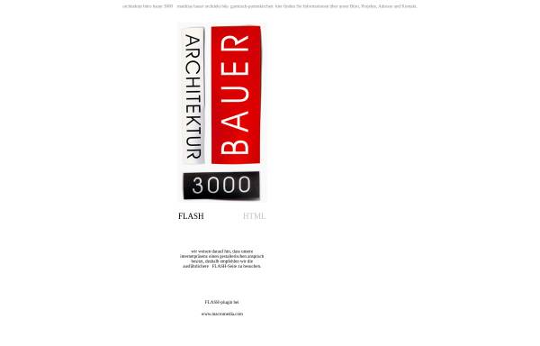 Vorschau von www.bauer3000.de, architektur büro 3000 matthias bauer