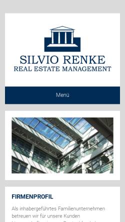 Vorschau der mobilen Webseite www.renke-rem.com, Silvio Renke Real Estate Management