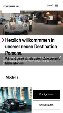 Vorschau der mobilen Webseite www.porsche-garmisch.de, Heitz Sportwagen GmbH