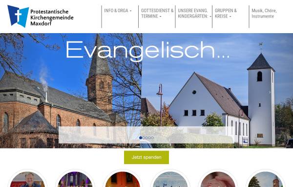 Vorschau von www.evkirche-maxdorf.de, Protestantische Kirchengemeinde Maxdorf
