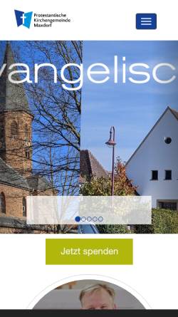Vorschau der mobilen Webseite www.evkirche-maxdorf.de, Protestantische Kirchengemeinde Maxdorf