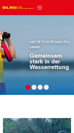 Vorschau der mobilen Webseite bez-emscher-lippe-land.dlrg.de, DLRG Bezirk Emscher-Lippe-Land e.V.