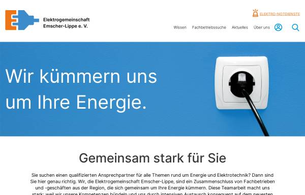 Vorschau von www.elektrogemeinschaft-emscher-lippe.de, Elektrogemeinschaft Emscher-Lippe e.V.