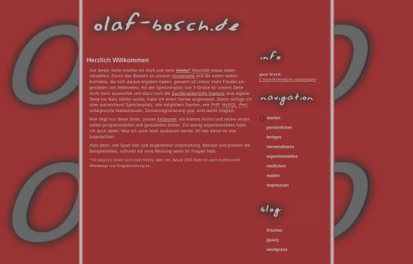 Vorschau von olaf-bosch.de, Olaf-Bosch Webdesign-Webhosting
