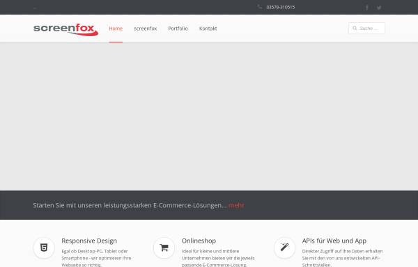 Vorschau von www.screenfox.de, screenfox New Media Agentur