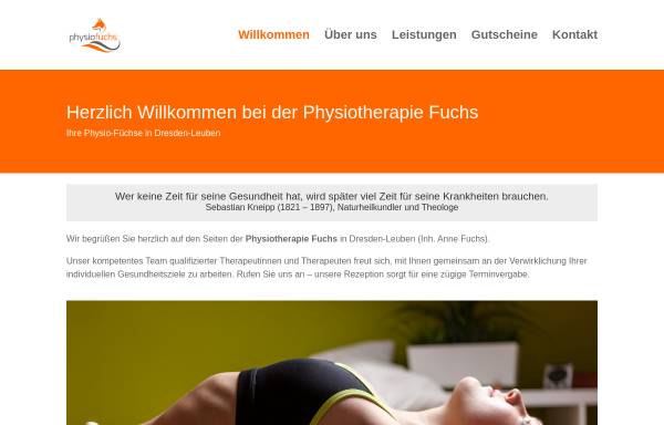 Vorschau von www.dresden-physiotherapie.de, Physiotherapie Eleonore Irmer